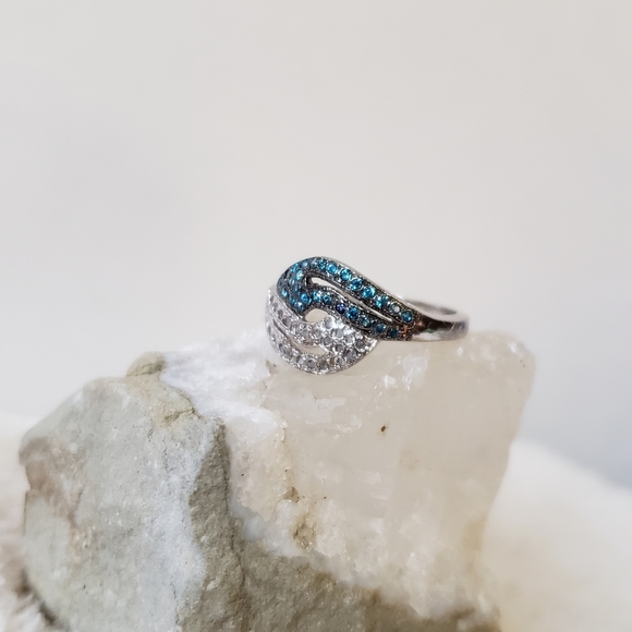 Polki diamond wedding ring, Sterling Silver diamond ring,women's wedding rings - Picture 3 of 7